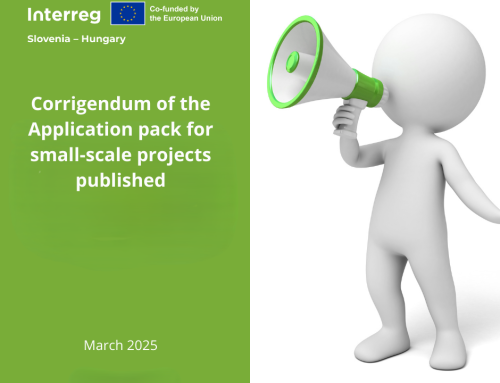 The Corrigendum of the Application pack for small-scale projects published