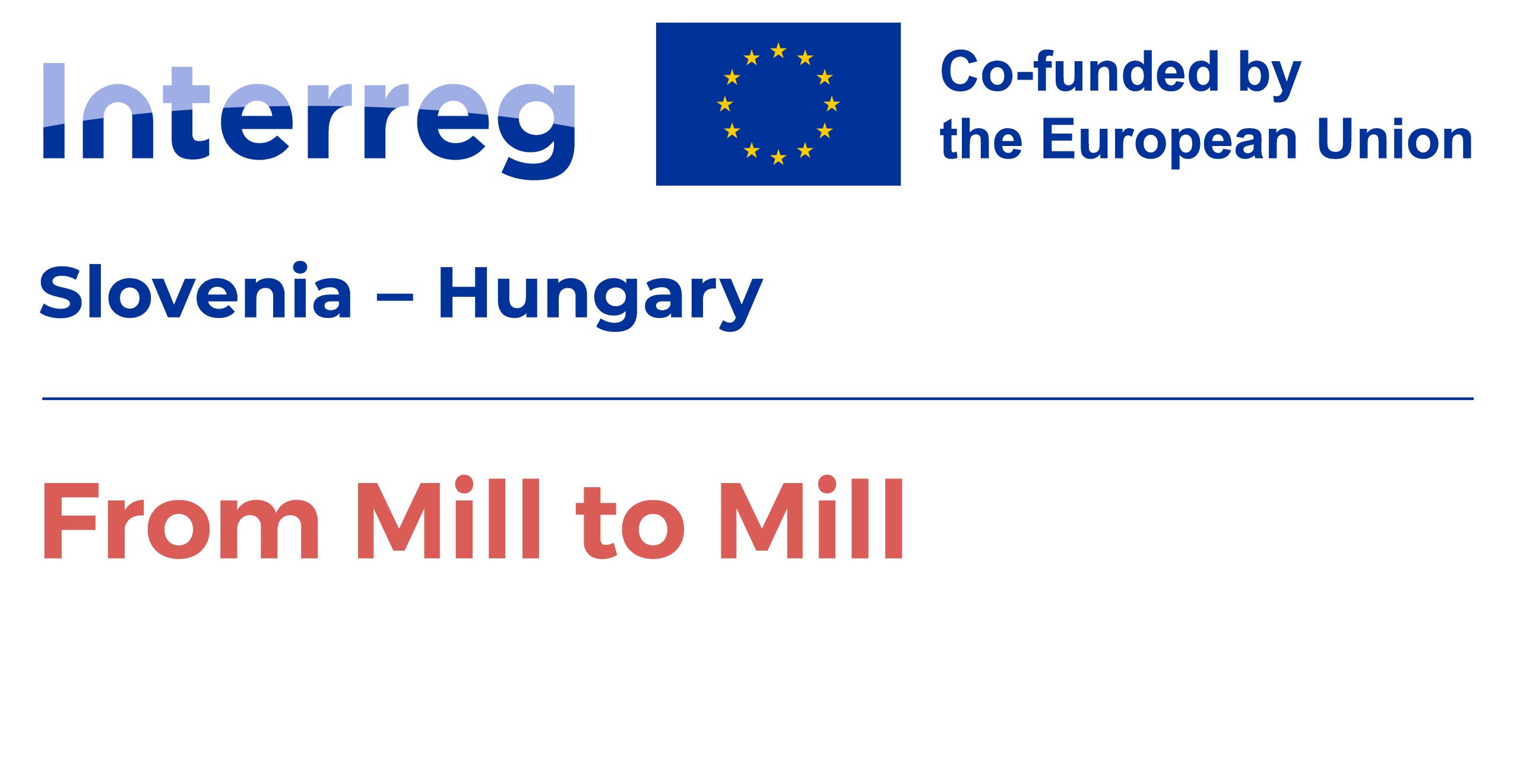 From Mill to Mill Project logo Slovenia-Hungary_EN_color