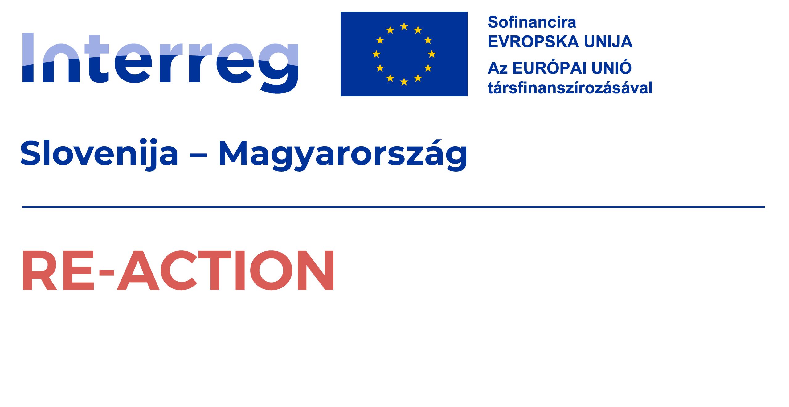 RE-ACTION Project logo Slovenia-Hungary_bilingual_color