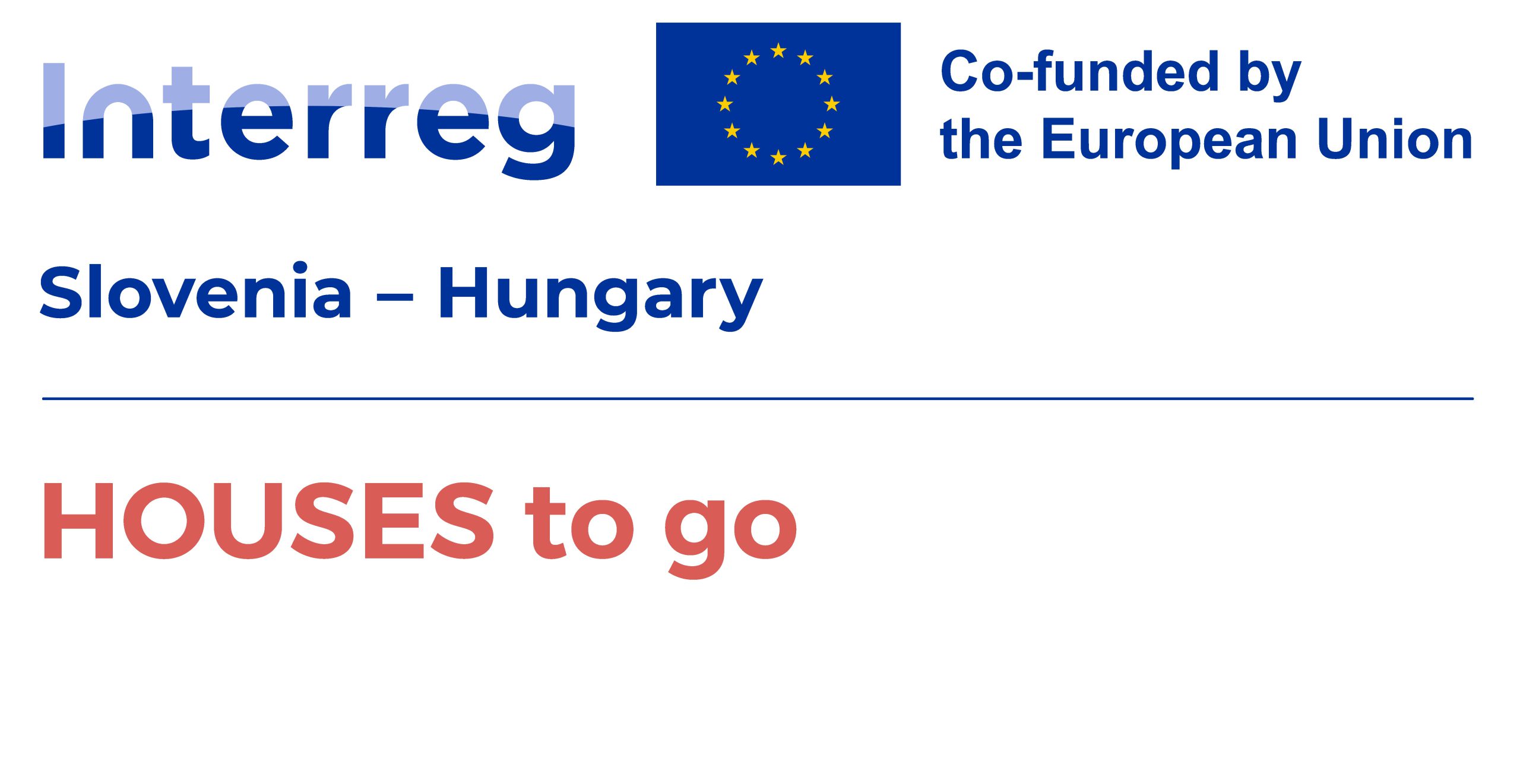 HOUSES to go Project logo Slovenia-Hungary_EN_color