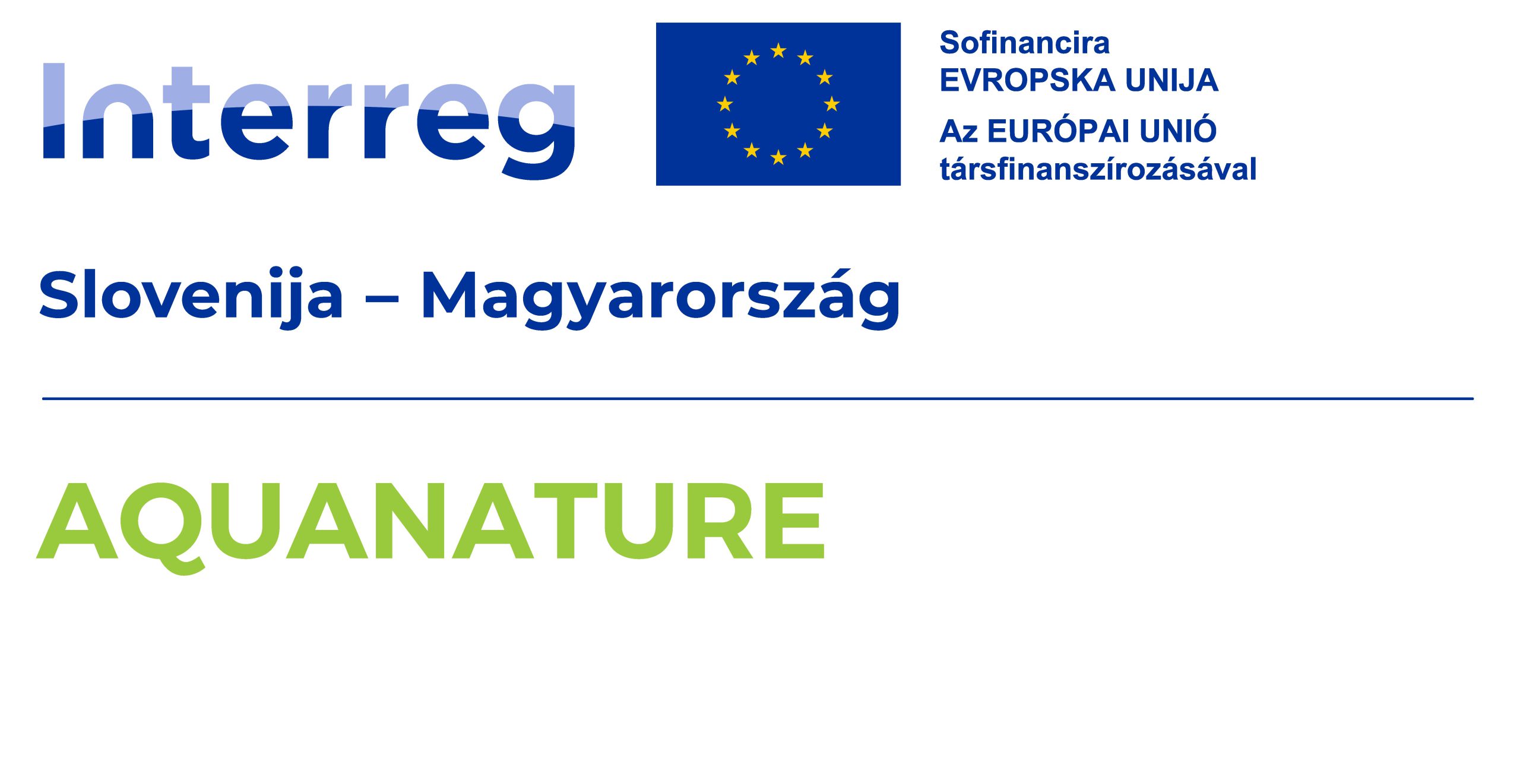 AQUANATURE Project logo Slovenia-Hungary_bilingual_color