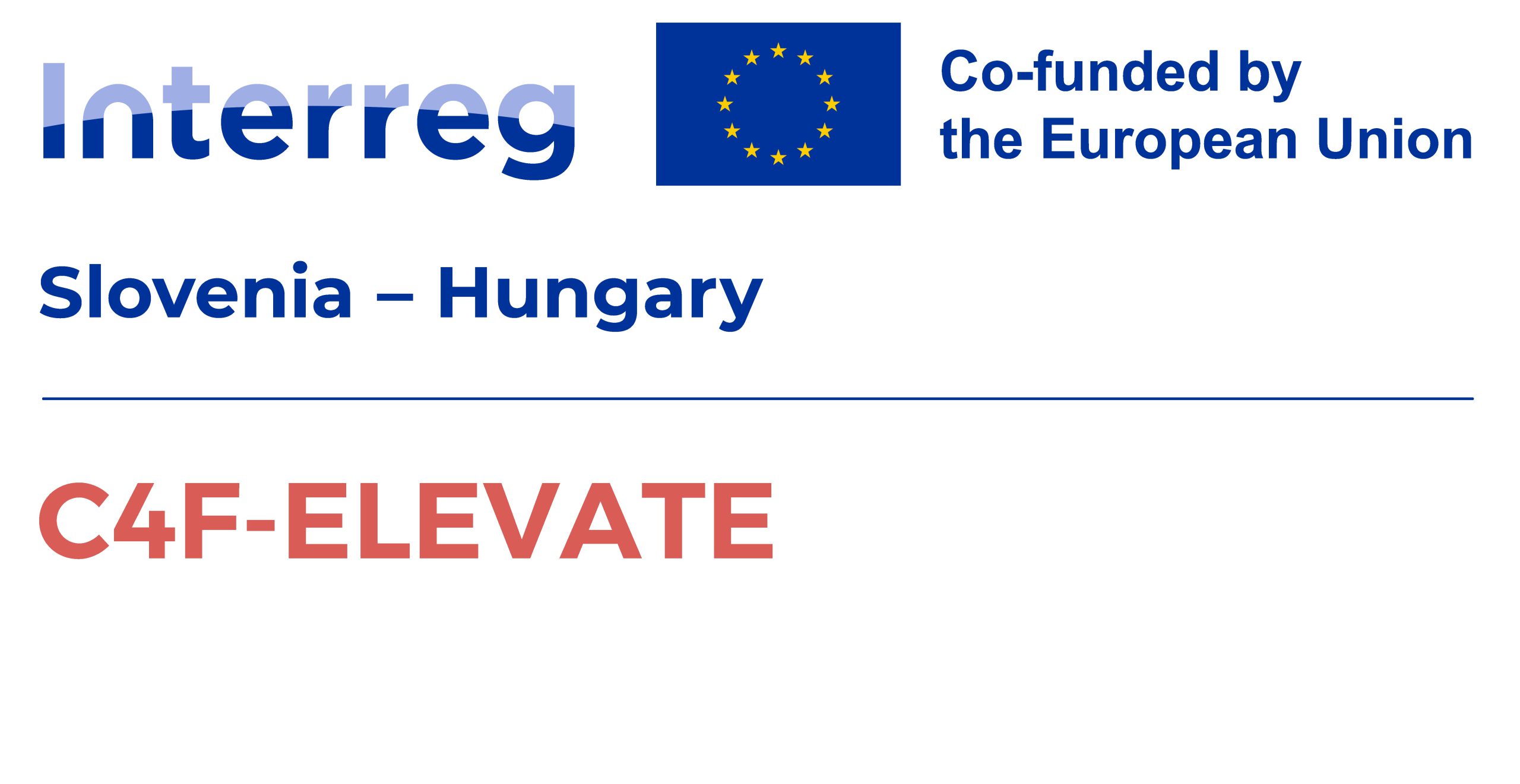 C4F-ELEVATE Project logo Slovenia-Hungary_EN_color
