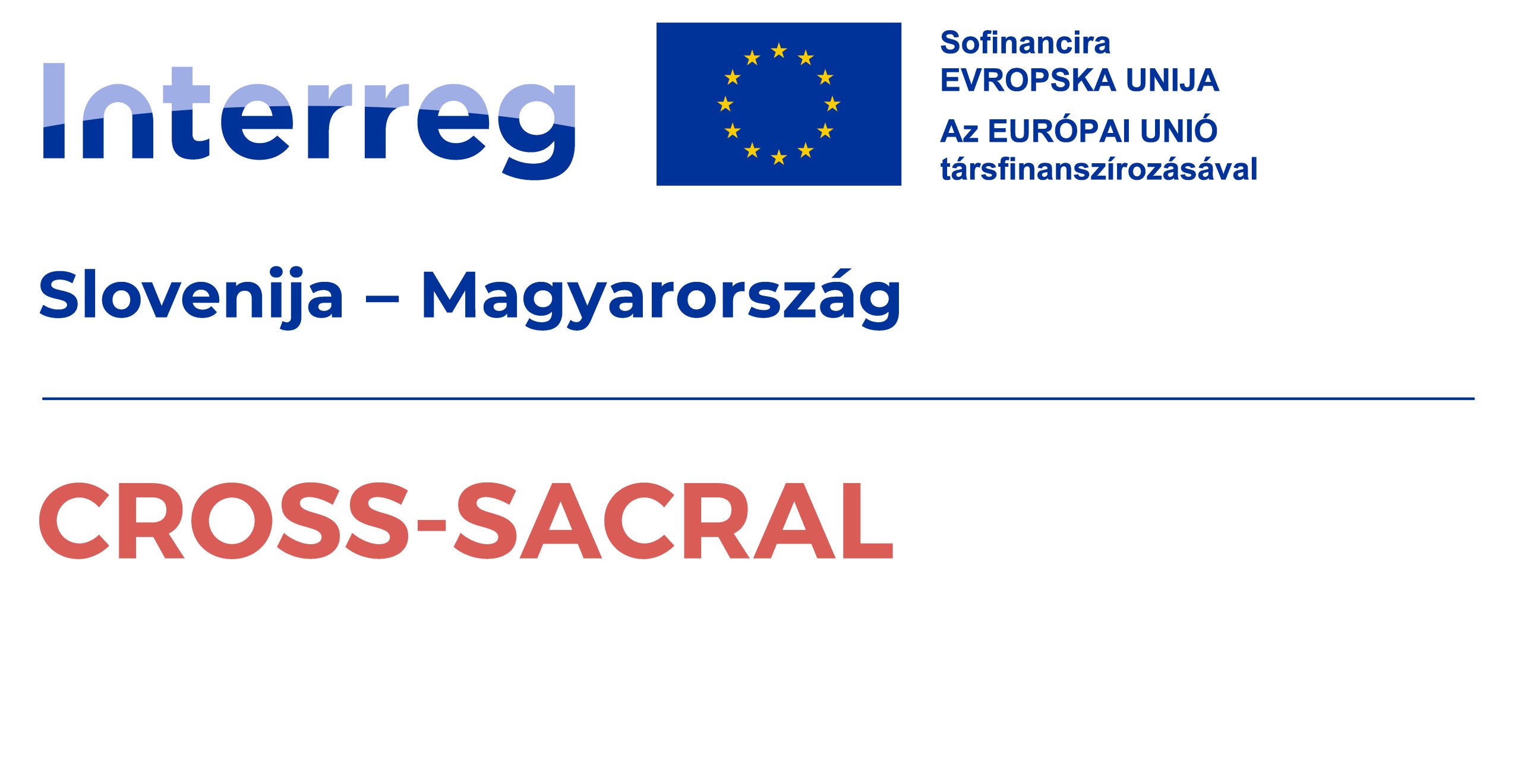 CROSS-SACRAL Project logo Slovenia-Hungary_bilingual_color