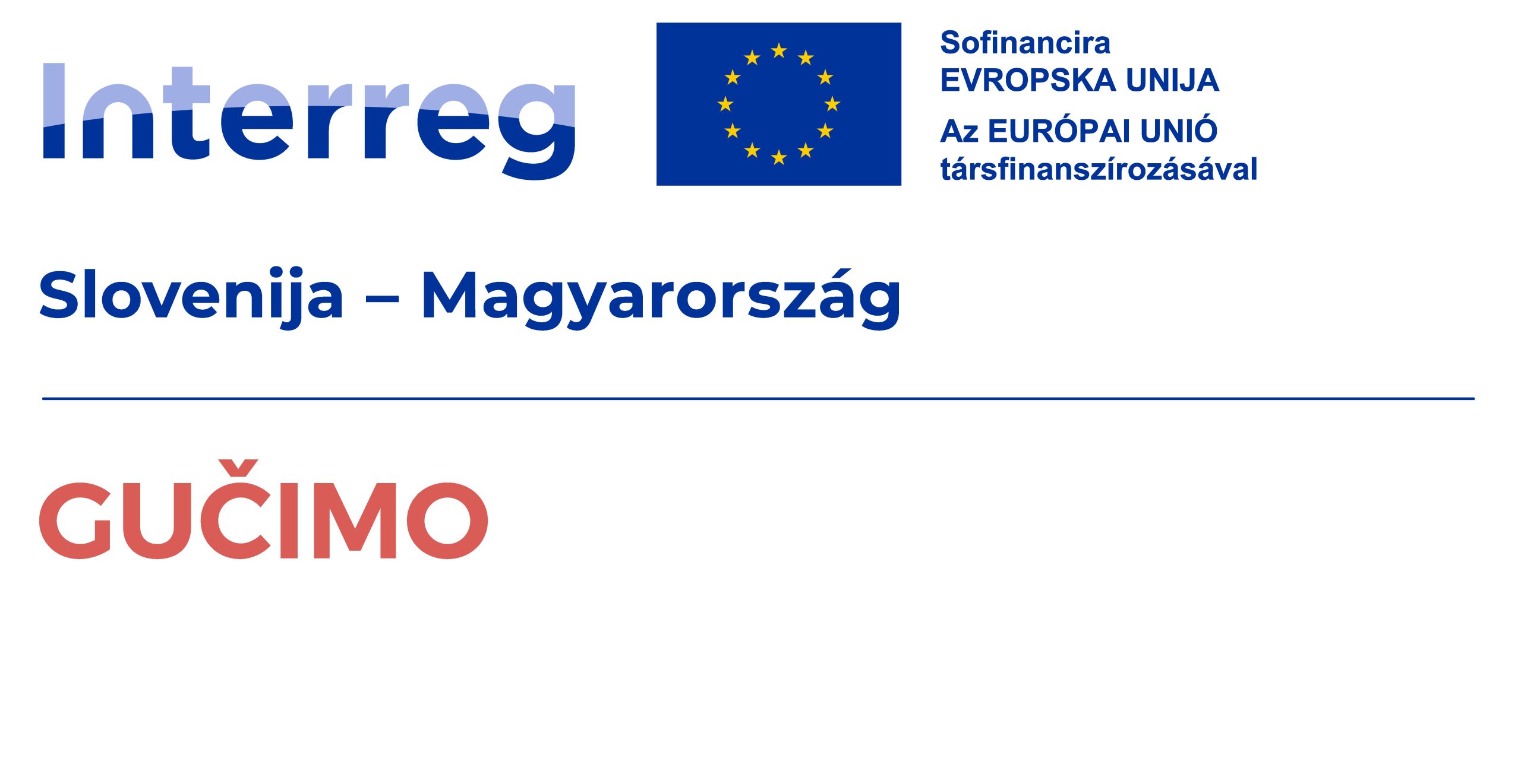 GUČIMO Project logo Slovenia-Hungary_bilingual_color
