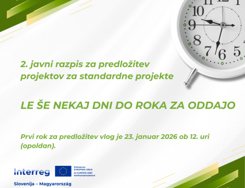 Le še nekaj dni do roka za oddajo