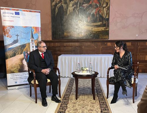 Odprtje potujoče razstave projekta Messages v Monoštru